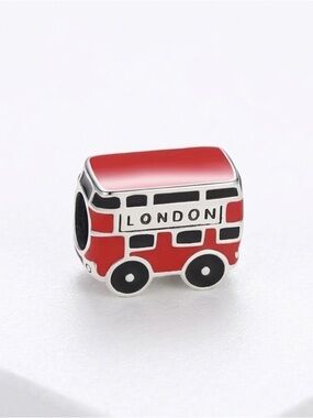S925 London Double Decker Bus Charm